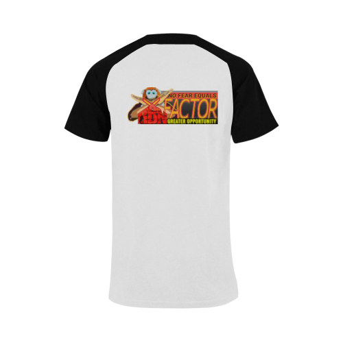 Raglan (white/black) - RBN XFACTOR Men's Raglan T-shirt (USA Size) (Model T11)