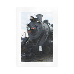 Railroad Vintage Steam Engine on Train Tracks Art Print 16‘’x23‘’