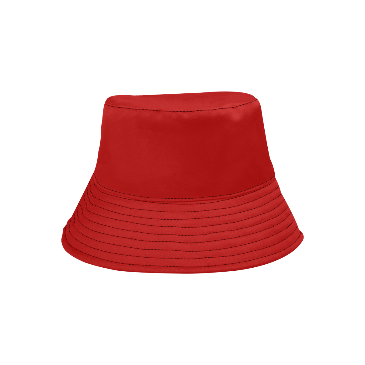 Royal Rose Red Solid Color All Over Print Bucket Hat