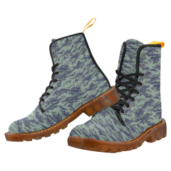 Jungle Tiger Stripe Green Camouflage Martin Boots For Women Model 1203H