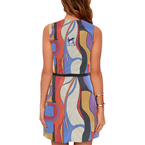 Color Palette Eos Women's Sleeveless Dress (Model D01)