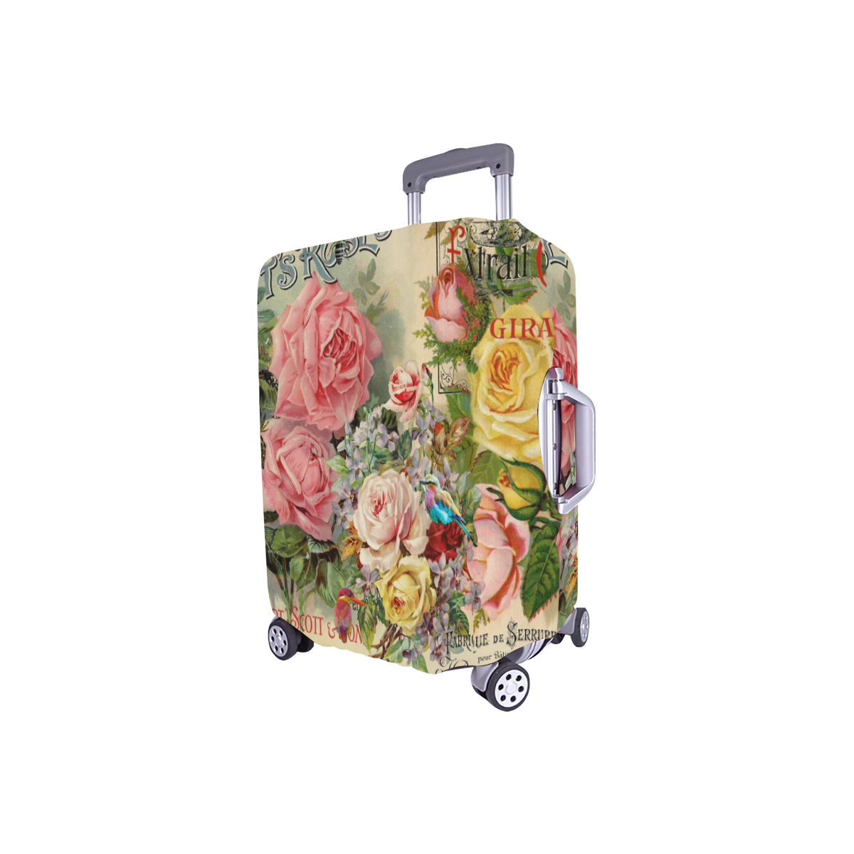 Scott's Roses Luggage Cover/Small 18"-21"
