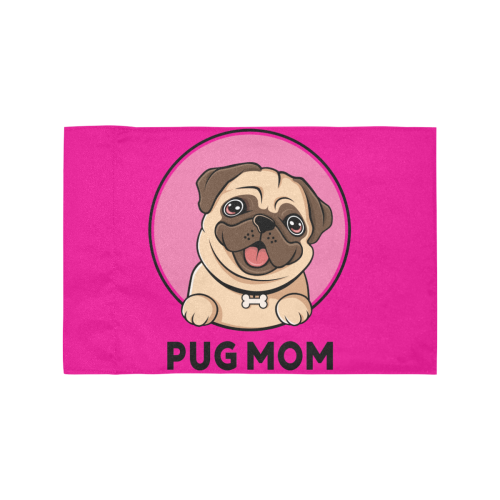 Pug Mom Motorcycle Flag (Twin Sides)
