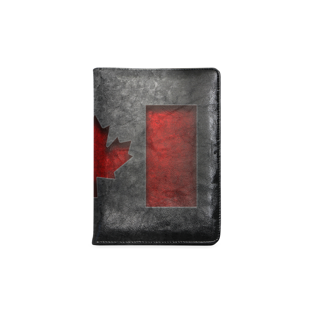 Canadian Flag Stone Texture Custom NoteBook A5