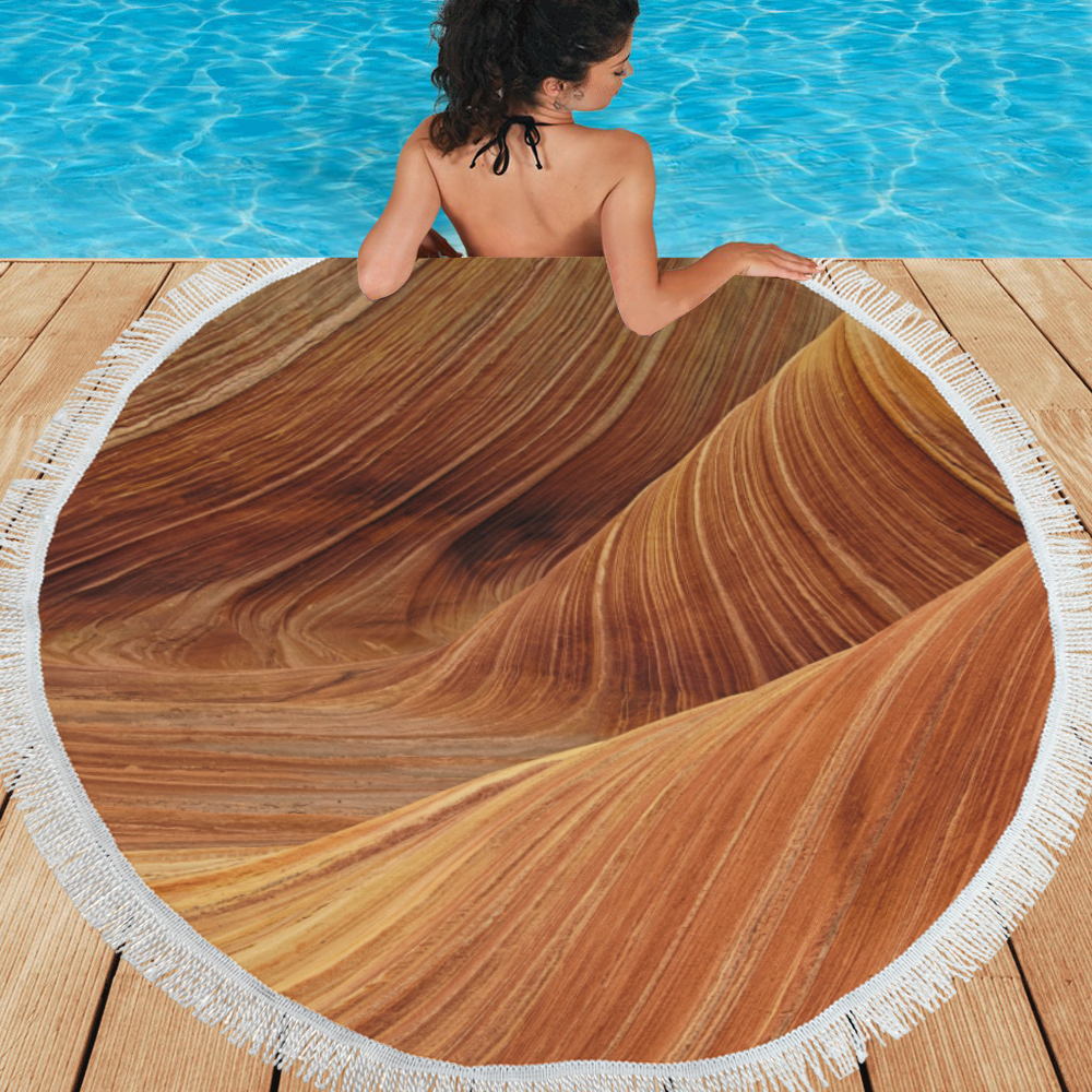 Sandstone Circular Beach Shawl 59"x 59"