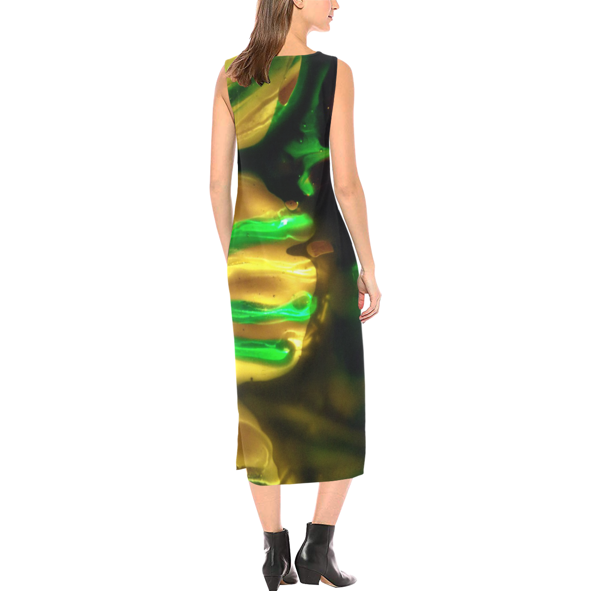 i am Phaedra Sleeveless Open Fork Long Dress (Model D08)