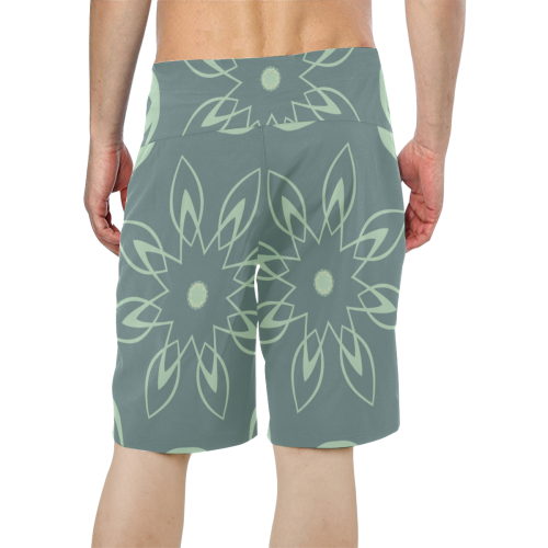 Soft Petals Men's All Over Print Board Shorts (Model L16)