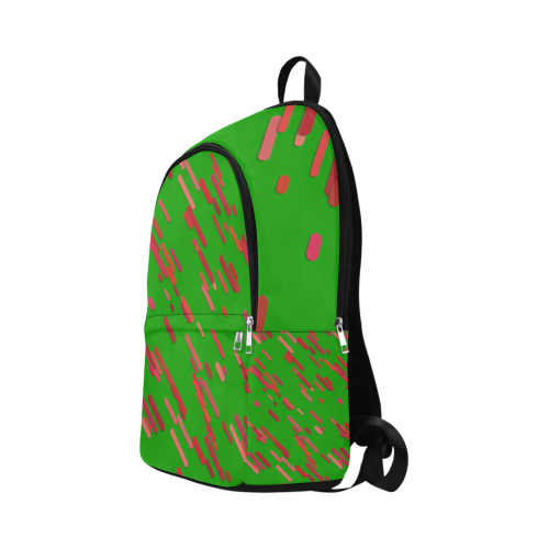 Red traces green Fabric Backpack for Adult (Model 1659)