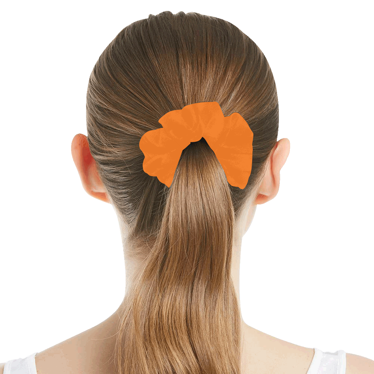 color pumpkin All Over Print Hair Scrunchie