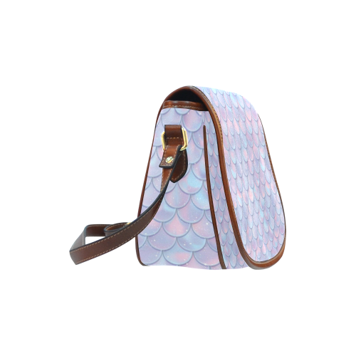 Mermaid Scales Saddle Bag/Small (Model 1649) Full Customization