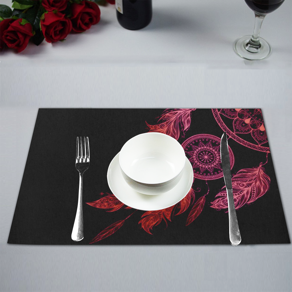 Red Dreamcatcher Placemat 12’’ x 18’’ (Set of 4)