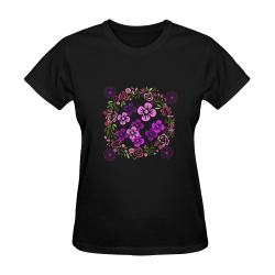 Flower circle Sunny Women's T-shirt (Model T05)