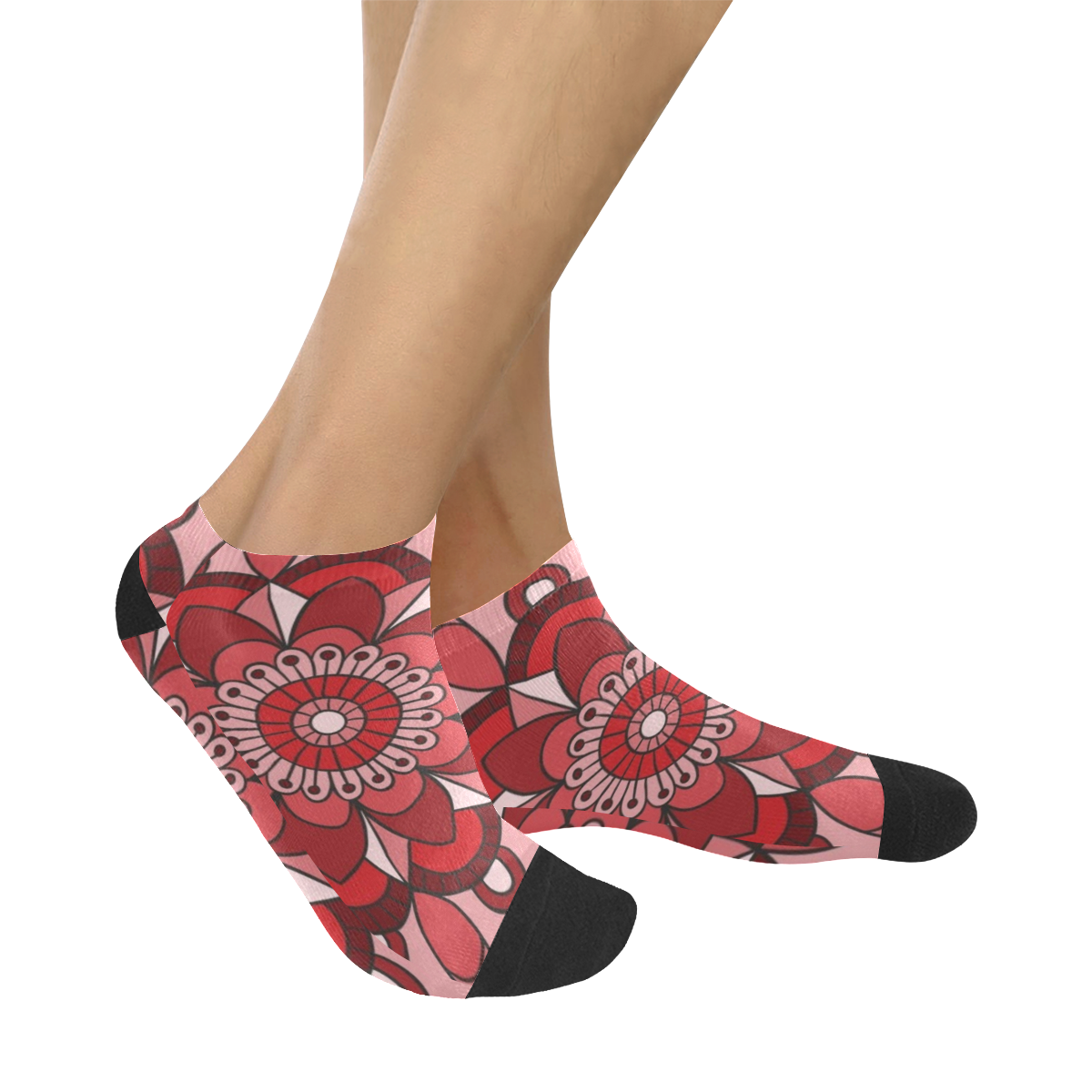 MANDALA HIBISCUS BEAUTY Women's Ankle Socks