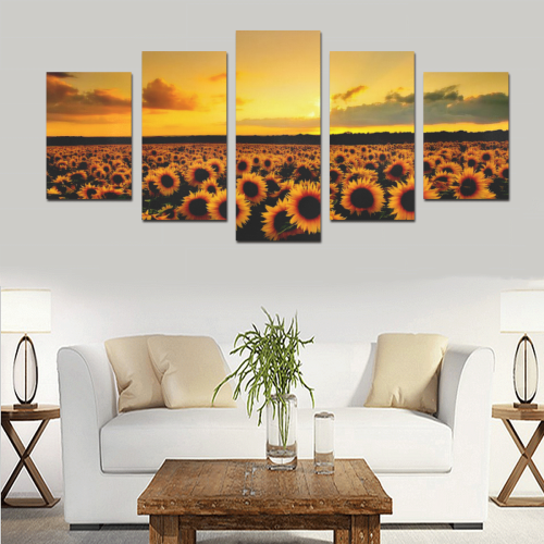 Sunflower Lover Canvas Print Sets D (No Frame)