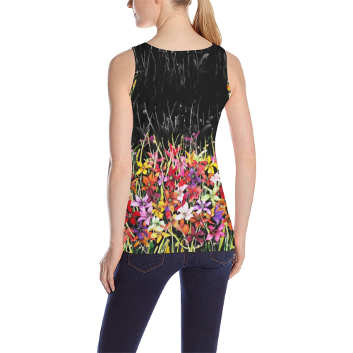 lily All Over Print Tank Top for Women (Model T43)