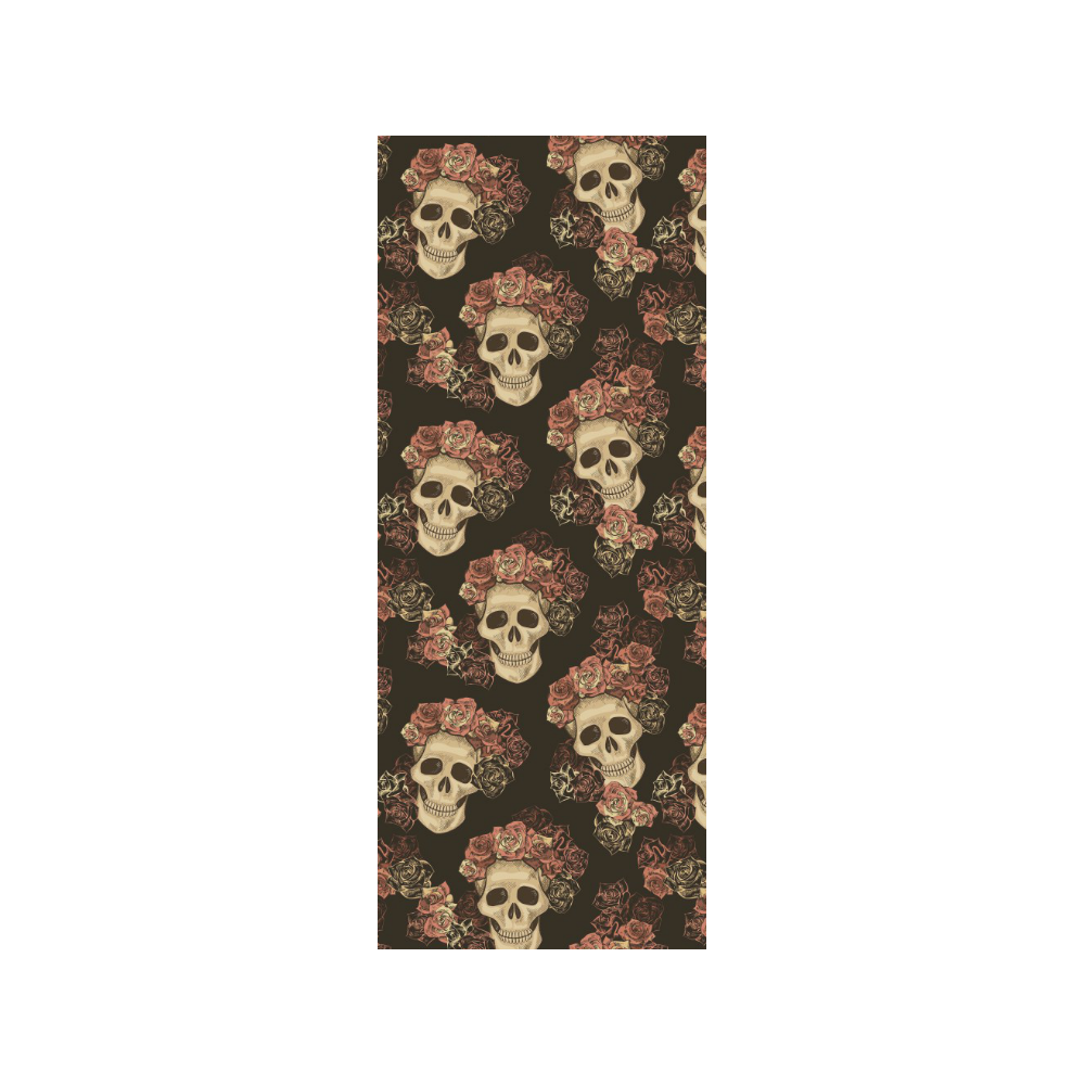 Skull and Rose Pattern Quarter Socks