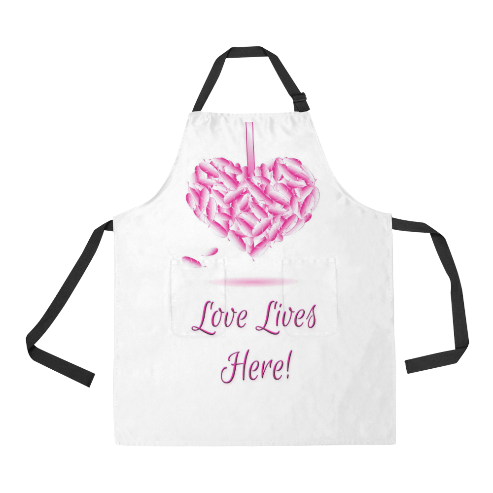 Love Lives Here All Over Print Apron