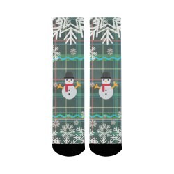 Ugly Christmas socks Mid-Calf Socks (Black Sole)