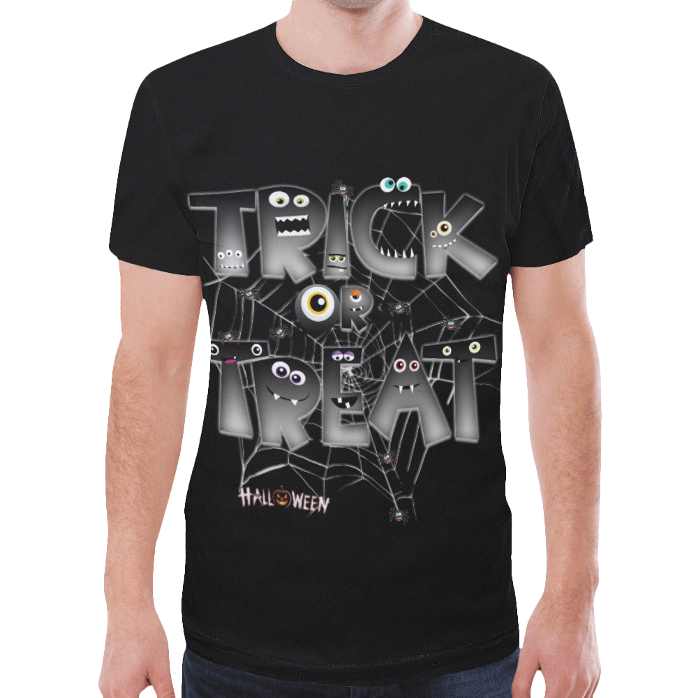 trick or treat 4 New All Over Print T-shirt for Men (Model T45)