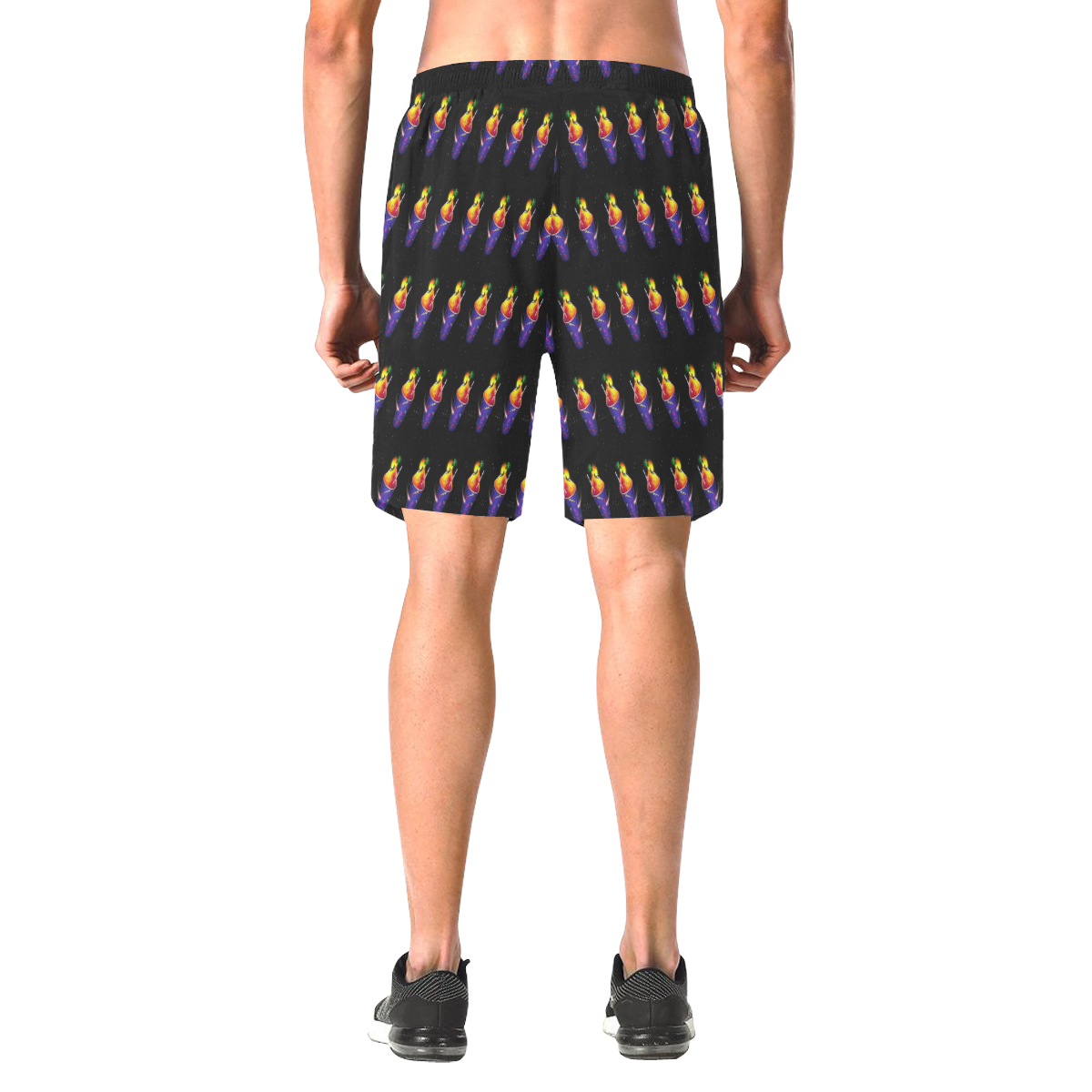 Yummy Men's All Over Print Elastic Beach Shorts (Model L20)