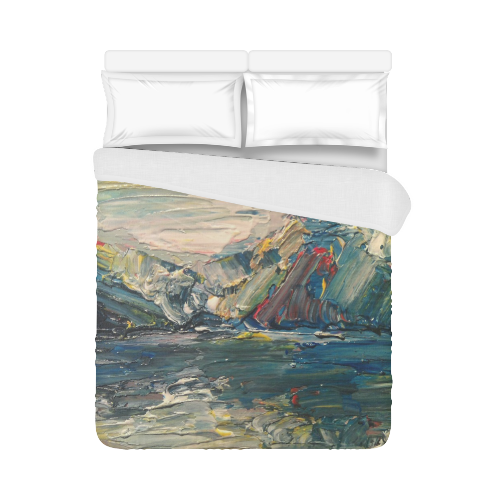Mountains painting Duvet Cover 86"x70" ( All-over-print)