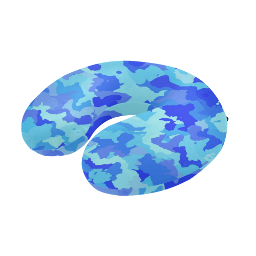 camouflage blue U-Shape Travel Pillow