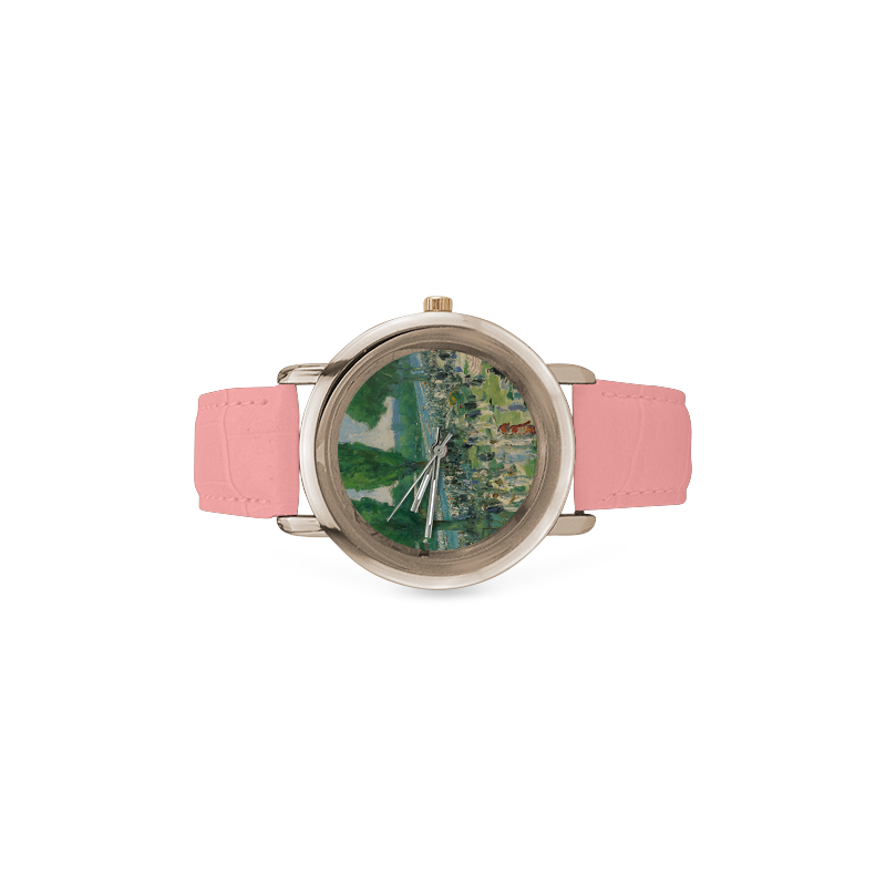 SPRING Women's Rose Gold Leather Strap Watch(Model 201)