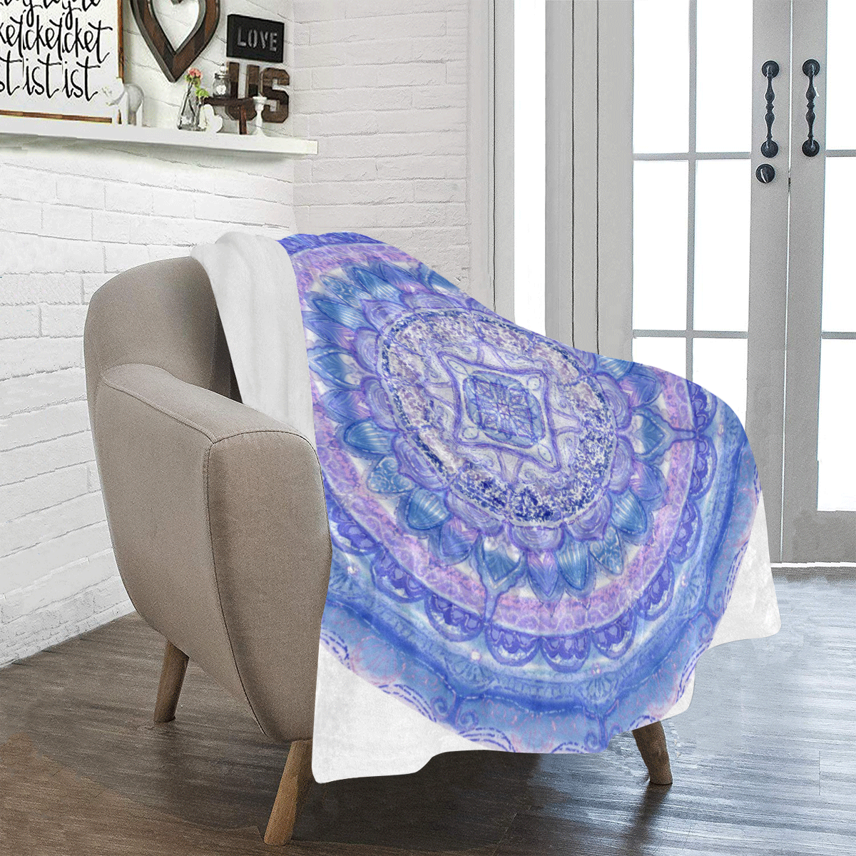 delicate silk mandala 10 Ultra-Soft Micro Fleece Blanket 40"x50"