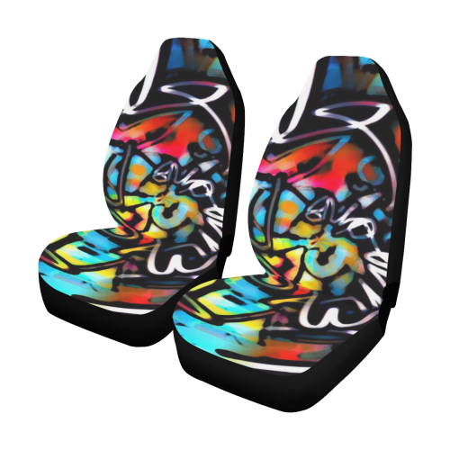 Streetart Chaos Car Seat Covers (Set of 2)