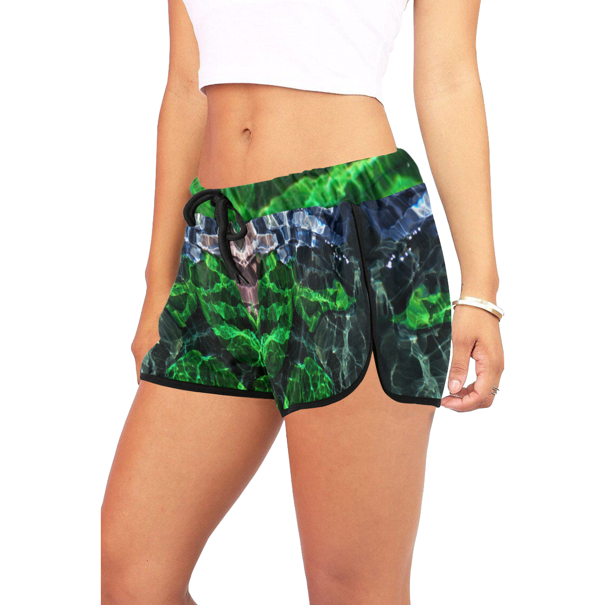 Lake Portal Women's All Over Print Relaxed Shorts (Model L19)