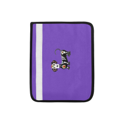 Dachshund Sugar Skull Purple Car Seat Belt Cover 7''x8.5''