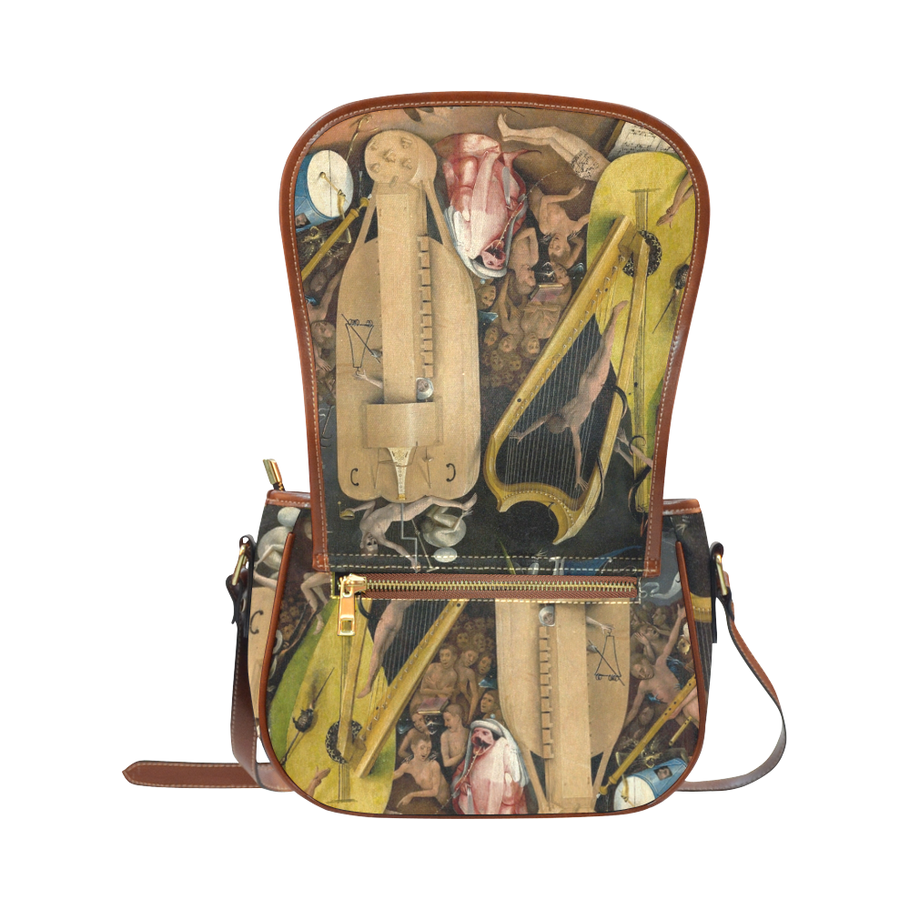 Hieronymus Bosch-The Garden of Earthly Delights (m Saddle Bag/Small (Model 1649) Full Customization