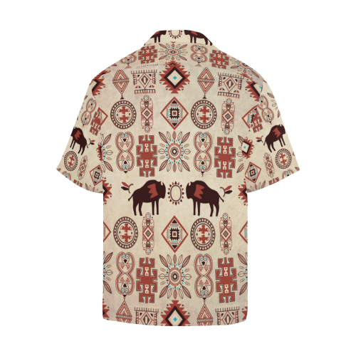 American Native Buffalo Hawaiian Shirt (Model T58)