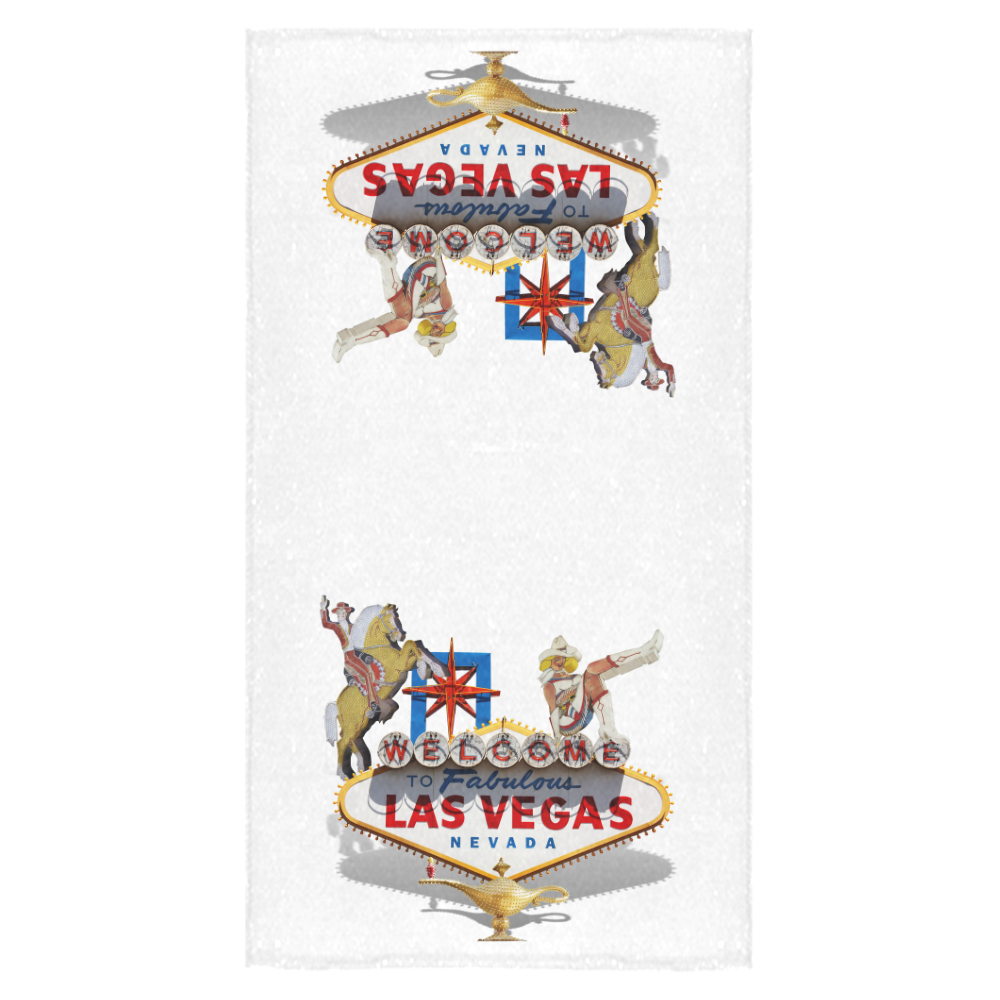 Las Vegas Welcome Sign Bath Towel 30"x56"