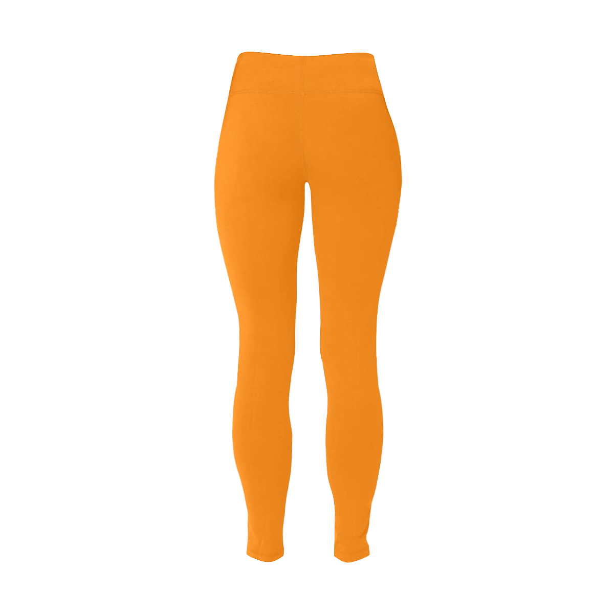 color UT orange Women's Plus Size High Waist Leggings (Model L44)