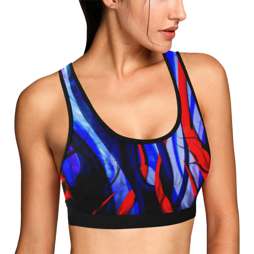 Straight out the Swamp 1 by TheONE Savior @ IMpossABLE Endeavors Women's All Over Print Sports Bra (Model T52)