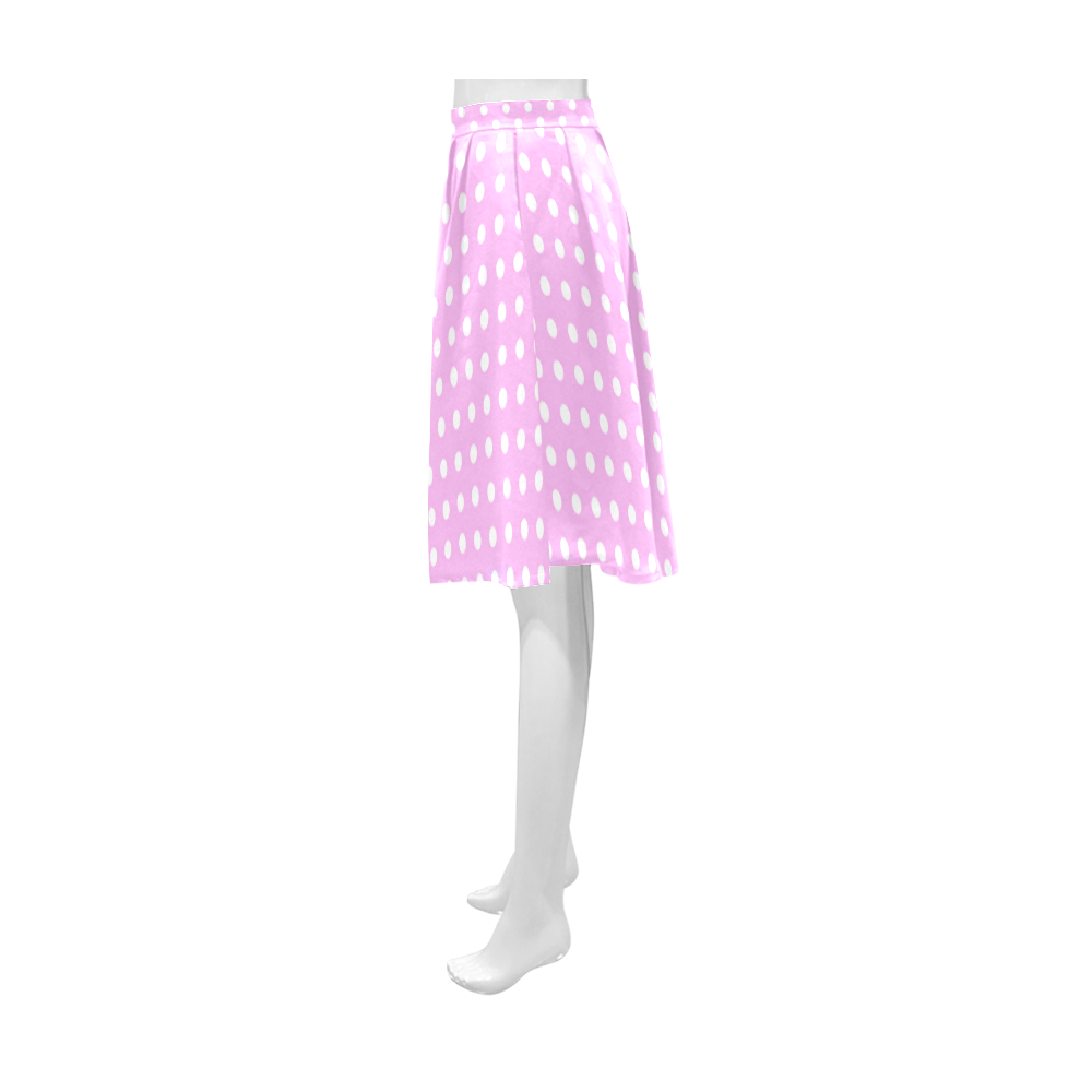 Polka-dot pattern Athena Women's Short Skirt (Model D15)