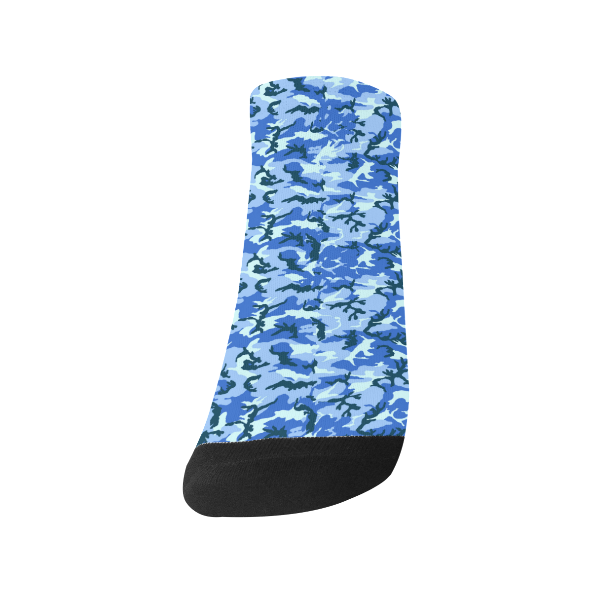 Woodland Blue Camouflage Men's Ankle Socks