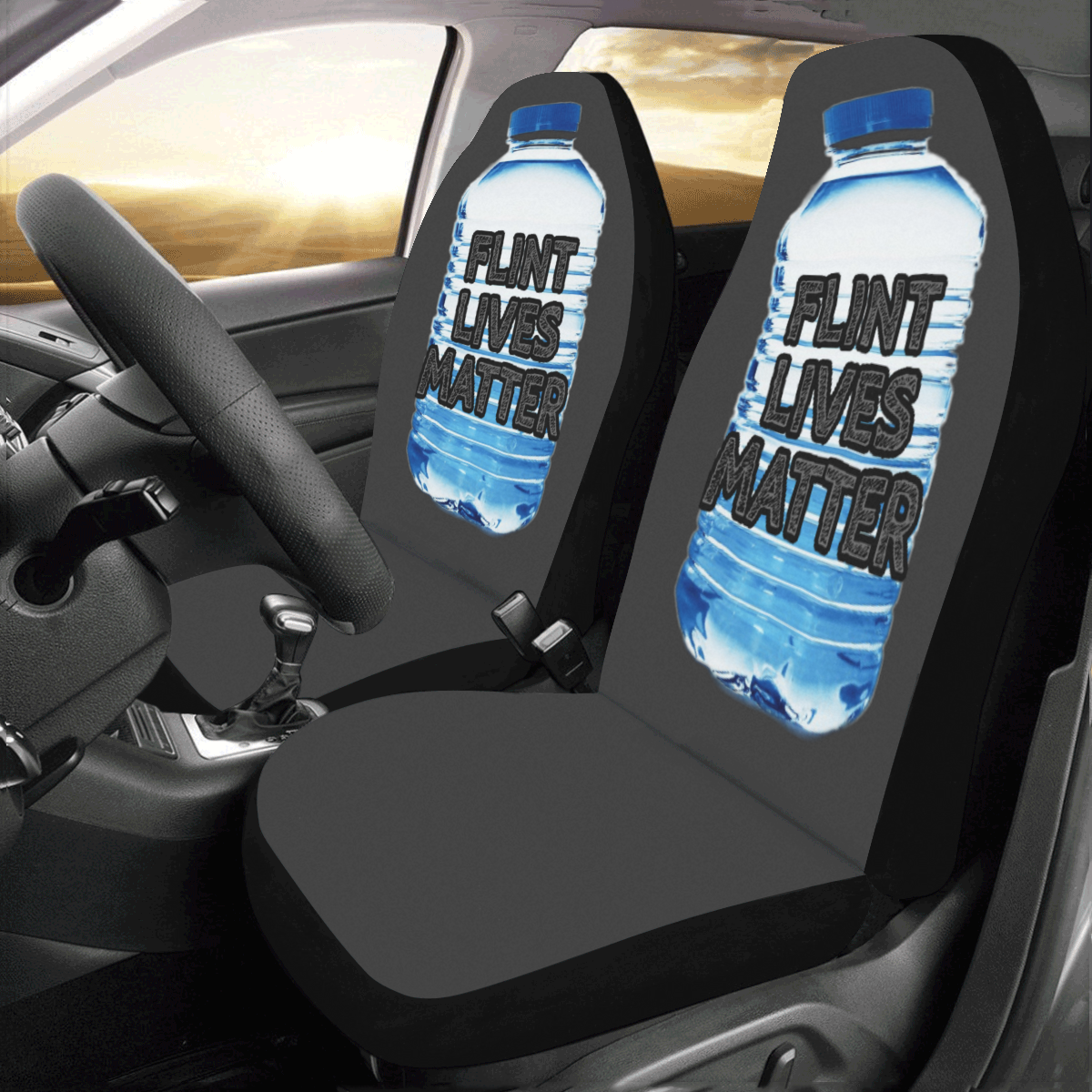 Flint Lives Matter Car Seat Covers (Set of 2)