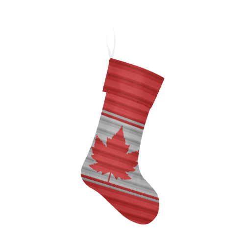 Canada Winter Knit Christmas Stocking