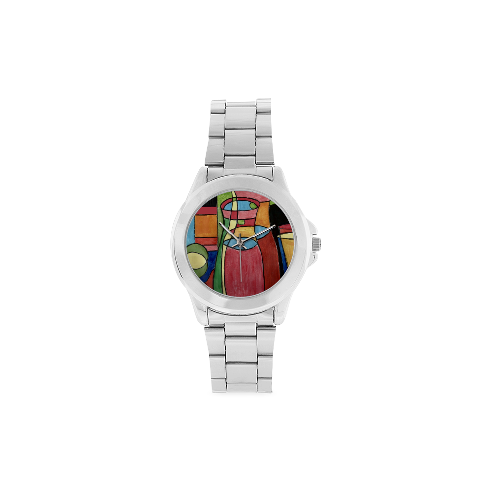 abstract_life watch Unisex Stainless Steel Watch(Model 103)