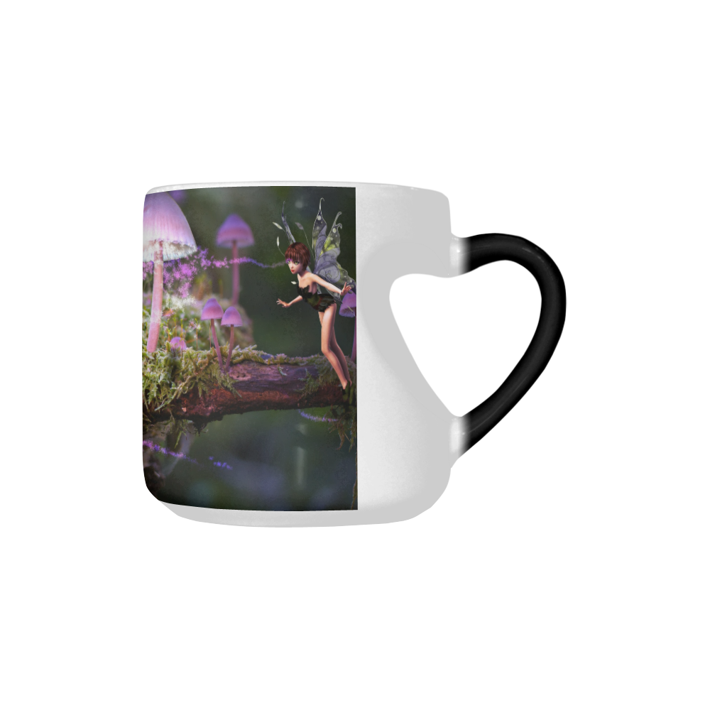 Forest Fairies Heart-shaped Morphing Mug