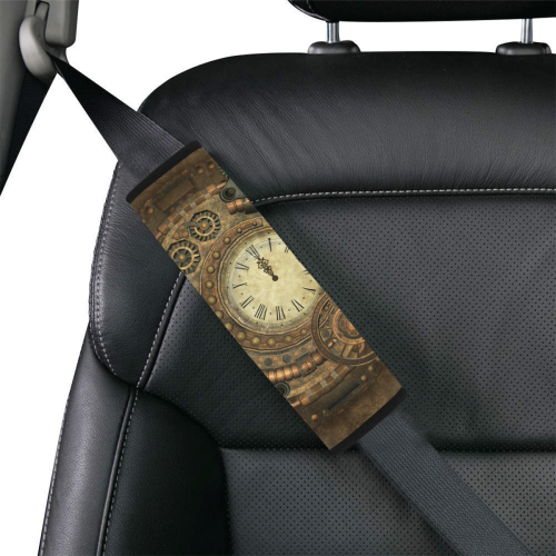 Steampunk, awesome clockwork Car Seat Belt Cover 7''x8.5''