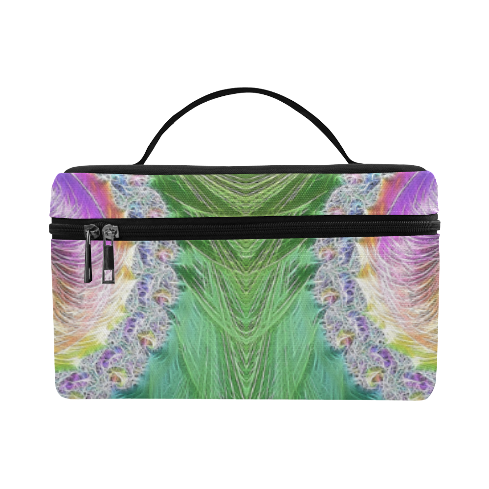 Frax Fractal Rainbow Cosmetic Bag/Large (Model 1658)