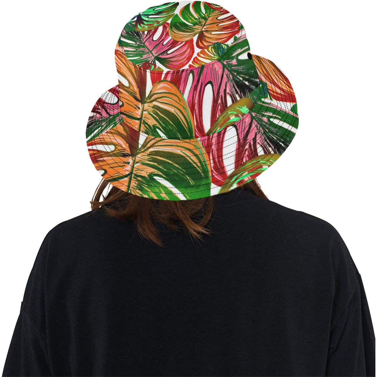 Pretty Leaves D by JamColors All Over Print Bucket Hat