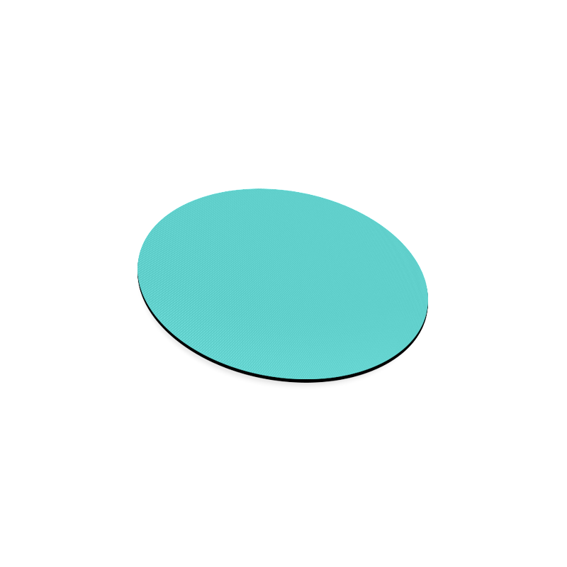 color medium turquoise Round Coaster