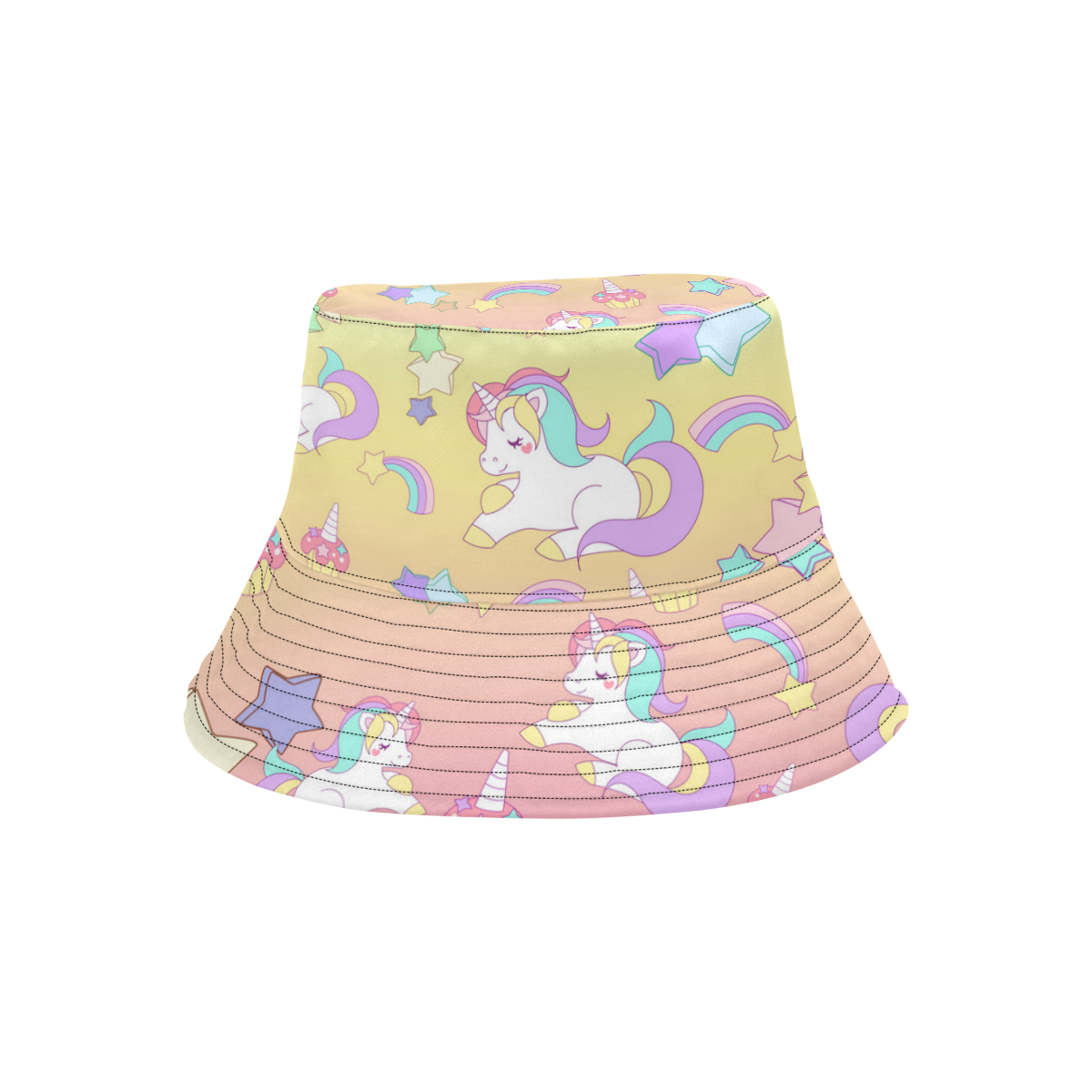 We love Unicorns All Over Print Bucket Hat