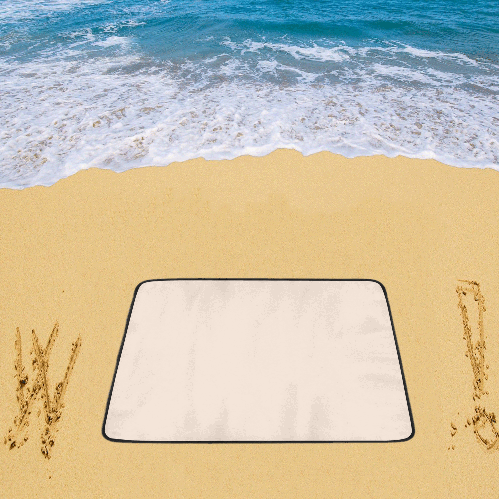 color champagne pink Beach Mat 78"x 60"