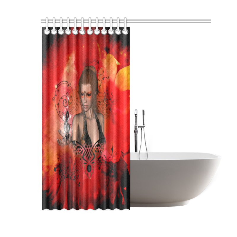 Fairy with clef Shower Curtain 60"x72"