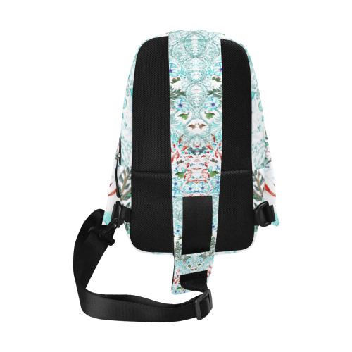humbirds and flowers 2-3 v Chest Bag (Model 1678)